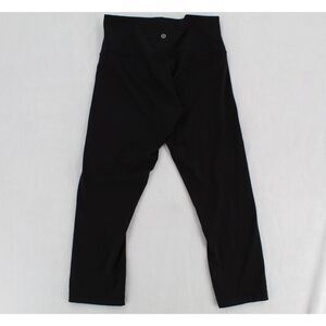 Lululemon Align Crop *21" Capri Leggings Black Size 8 Nylon Spandex Yoga Gym